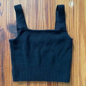 Womens H&M Black Crop Top